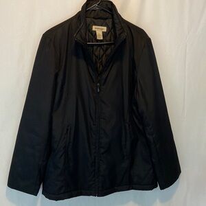 Westbound Men’s Black Lined Zipper Jacket Size L